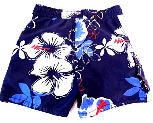 Making Waves Boys XS Swim Trunks Hawaiian Print Surf Floral Beach Vacation - Picture 3 of 5