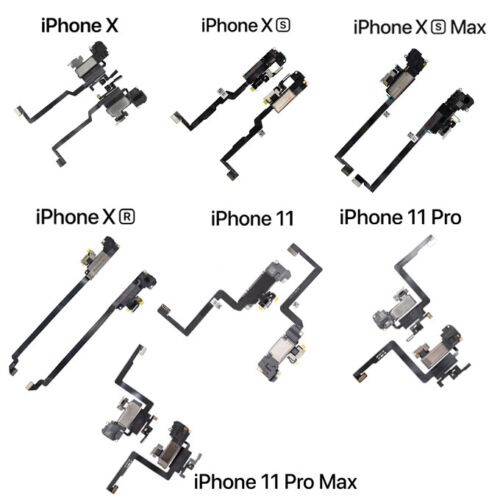 iPhone X XR XS Max 11 Pro Max Ohrstück Lautsprecher Sensor Flexkabel Ersatz - Bild 1 von 8