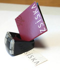 NWT ZSISKA Homage Mondrian Geometric Rectangular Resin Ring Sz M 7-8 Black Gray — photo 2