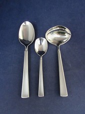 Oneida Stainless Flatware - SATIN SAXON 3pc Hostess Set - USA Made