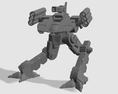 Locust IIC Alt. 5 | DIW Exclusive | 3D-gedruckte Miniatur für Battletech