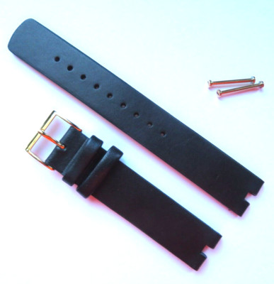 Uhrband Leder Schwarz SKAGEN original SKT1402 strap black Signatur Connected
