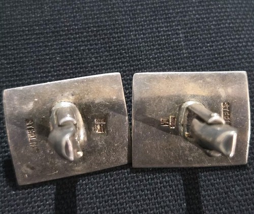 Amethyst Sterling Silver 925 Rectangle Shaped Cufflinks 20g - Bild 4 von 5