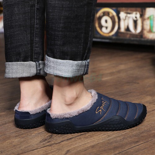 Slipper Comfort Winter Warm Slippers Mens Slip-on Shoes for Indoor &Outdoor Size - Picture 30 of 33