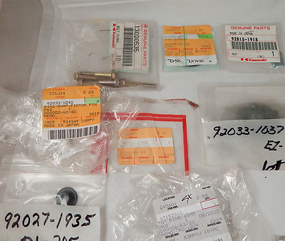 GENUINE KAWASAKI NINJA ZX ZXR OEM NOS PARTS LOT SCREWS BEARINGS