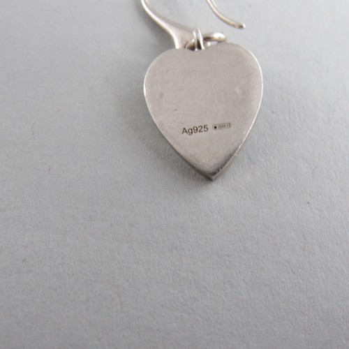 Pendiente colgante único Gucci de plata de ley 925 con dije de corazón - Imagen 3 de 3