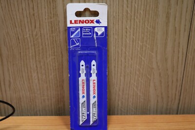 Lenox 20803 EXTRA DÜNN-Metallschnitt Stichsägeblätter 3,5'' 92,1 mm 32TPI T-Schaft 2er-Pack