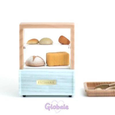1SET Puppenhau Miniatur Brotschrank Maßstab 1:24 Kunststoff Dessert Zubehör Deko - Bild 1 von 4