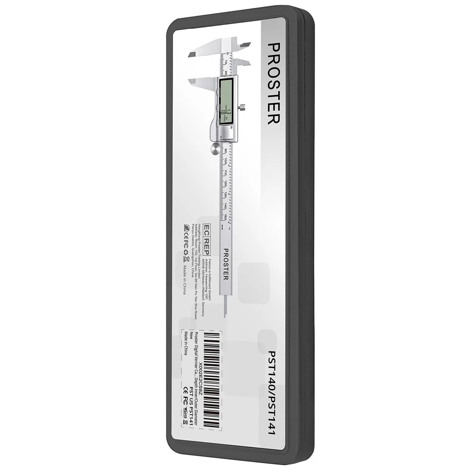 PROSTER 6'' 150mm Digital Vernier Caliper Stainless Micrometer + Feeler Gauge - Image 4 of 4