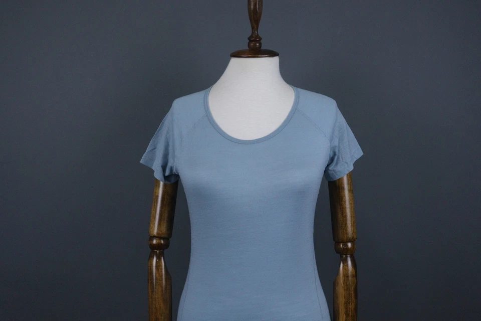 Camiseta Top Icebreaker Merino GT Azul Lana Cuello Redondo Manga Corta Talla XS Foto 2 de 4