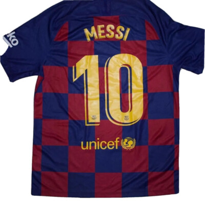 Lionel Messi FC Barcelona Shirt Large Camp Nou Home Jersey - New
