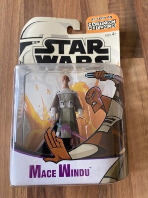 STAR WARS - MACE WINDU - CLONE WARS CARTOON NETWORK NEU / NEW