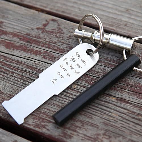 thumbnail: FERROFIRE KF525 Vuurstarters Sleutelhanger - Met Ferrostaaf En Glasbreker, Set Van 2