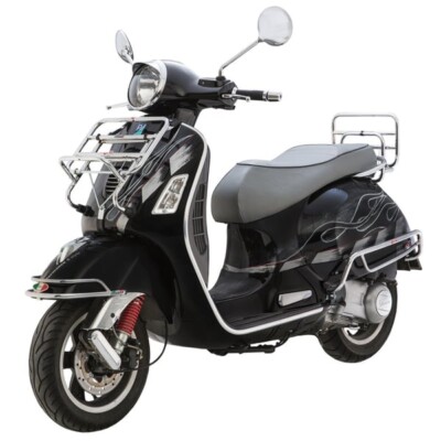 VESPA GTS GT GTL GTV 2003 BIS 2018 CHROM FRONT KLAPPBARER GEPÄCKTRÄGER