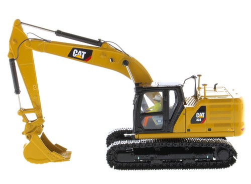 CAT CATERPILLAR 323 HYDRAULIC EXCAVATOR W/OPERATOR 1/50 BY DIECAST MASTERS 85571 - Picture 2 of 8