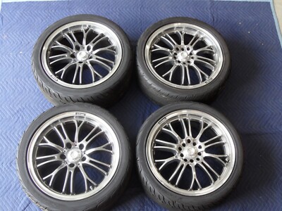 Konig Crosshairs Wheels Rims Staggered Set 17x7 17x8 +40mm 5x114.3