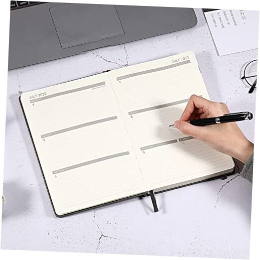 2022 Planner - 2022 Weekly & Monthly Planner with Calendar Stickers, Jan. Gray