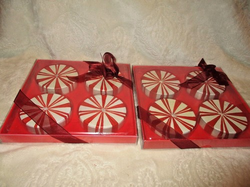 Inamod~Christmas Candles~Peppermint Candy Shaped Candles~2 Pkgs~8 Candles - Picture 2 of 9