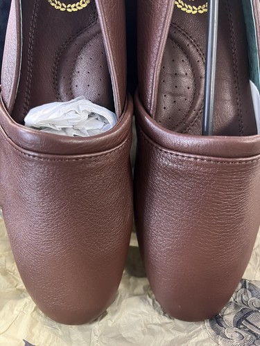 L.B. Evans Aristocratic OP3 Brown-Lodge Casual Slippers 3025 Size 8.5 - Picture 8 of 12