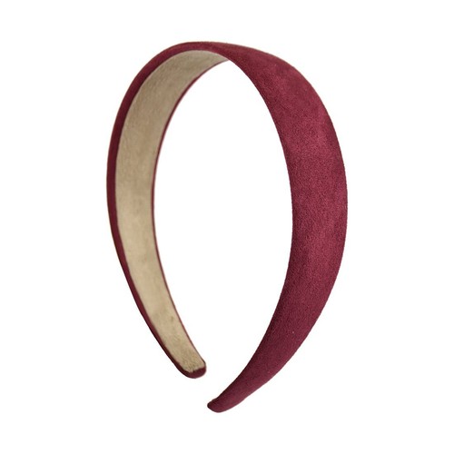 Motique Accessories fascia per capelli solidi larga 1 pollice pelle scamosciata - Foto 24 di 25