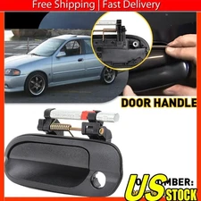 Exterior Door Handle For 2000-2006 Front Nissan Sentra Left Driver Smooth Black