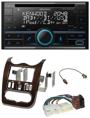 Kenwood CD 2DIN DAB USB MP3 Bluetooth Car Stereo for Dacia Logan Duster Sandero a