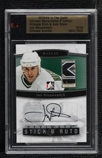 2008 ITG Ultimate Memorabilia 9th Edition Silver 13/24 Joe Nieuwendyk Auto 0c3