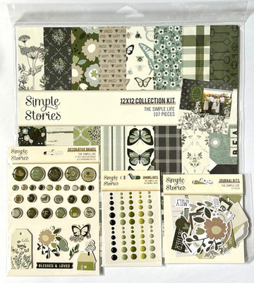 Simple Stories THE SIMPLE LIFE 12x12 Collection Lot