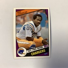 1984 Topps NFL Wes Chandler Los Angeles Chargers