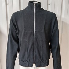 Illicit Bloc Running Club Ribbed Track Jacket Washed Black Large (L) Second