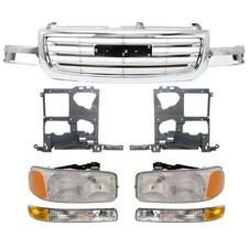 Grille Assembly Kit For 2003-2006 Gmc Sierra 1500 Fits 2003-2004 Sierra 2500