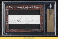 2018 Leaf Heroes of the Game Signatures Isiah Thomas Cut Signature Auto HOF 02vq
