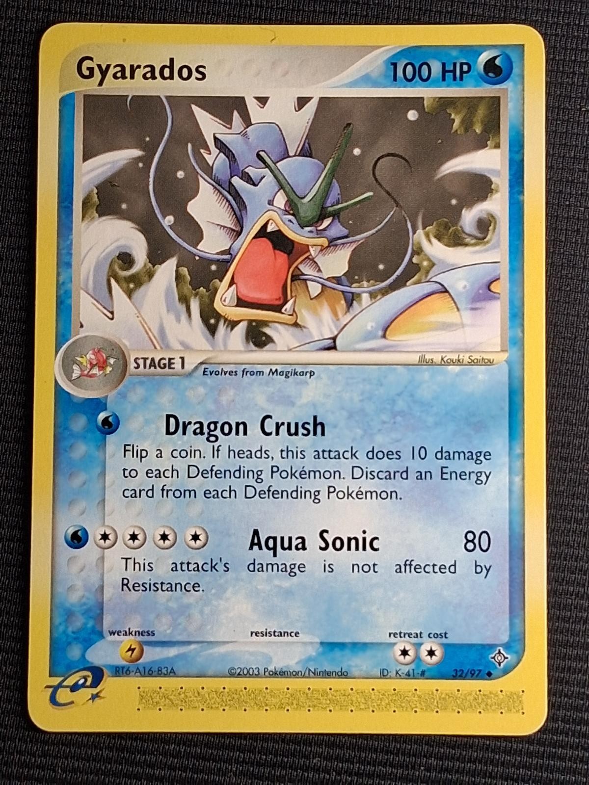 Gyarados 32/97 Uncommon Dragon Pokemon NM