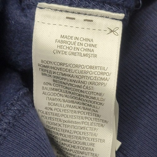 Polo Ralph Lauren Hoodie Mens Medium Navy Blue Logo Embroidered Fleece Spell Out - Imagen 12 de 13