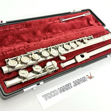 YAMAHA YFL-211 Flute Silver Plating With Hard Case Used From Japan B0200