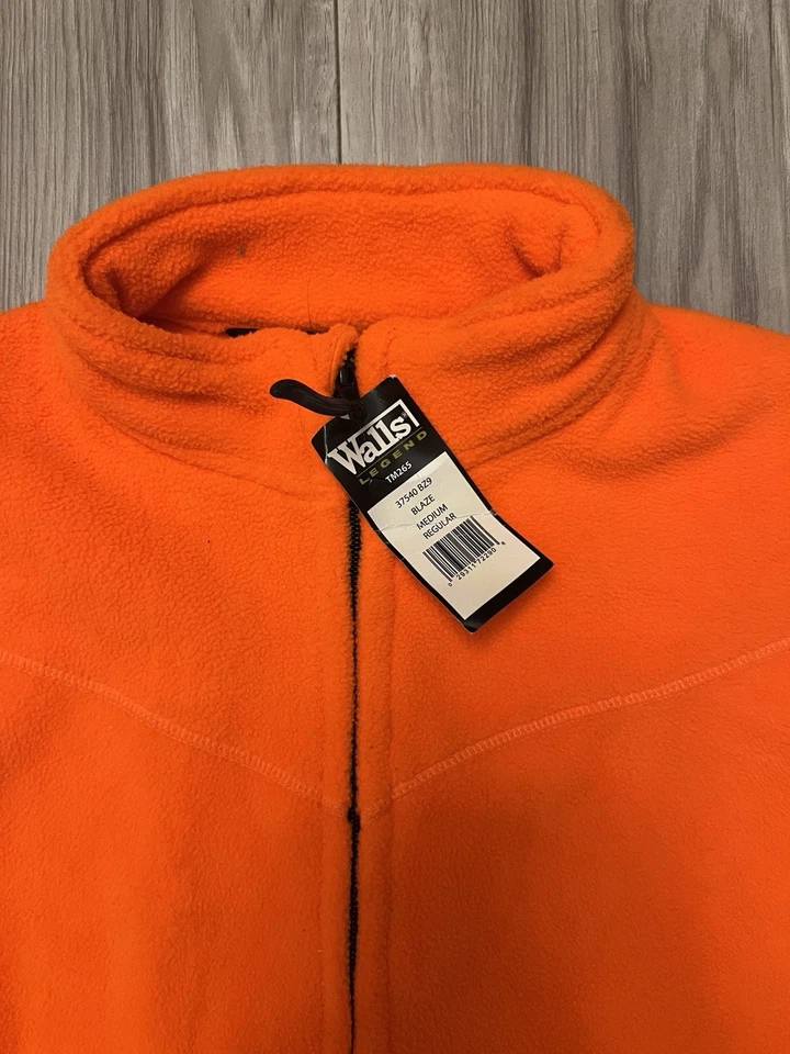 Jaqueta masculina WALLS Blaze laranja caça lã zíper completo média regular - Imagem 2 de 4