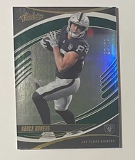 2025 Panini Absolute Spectrum Green Serial Numbered #17 Brock Bowers /25
