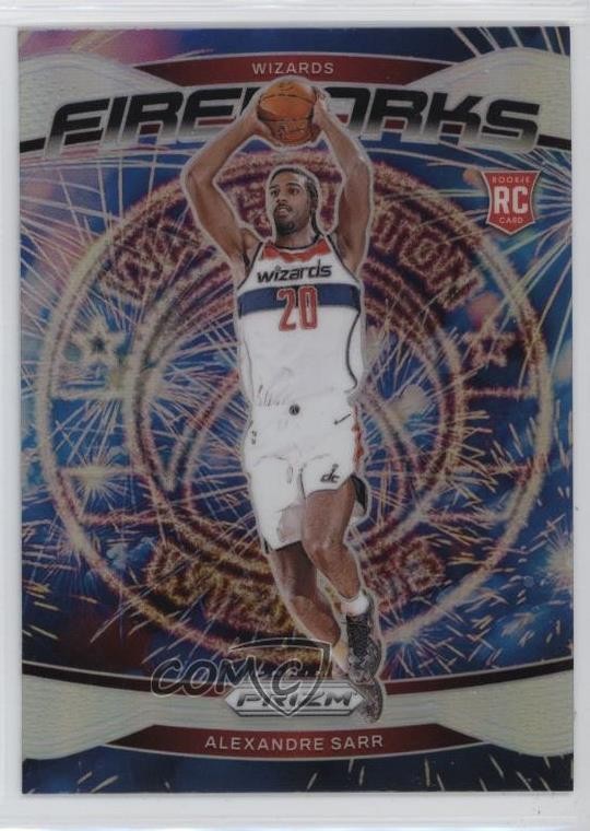 2024-25 Panini Prizm Fireworks Silver Prizm Alexandre Sarr #21 13rw