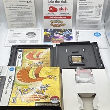 Pokemon HeartGold Version Big Box CIB Complete w/ Pokewalker Nintendo DS Tested