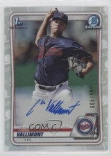 2020 Bowman Chrome Prospects Refractor 306/499 Chris Vallimont #CPA-CV Auto 0c6