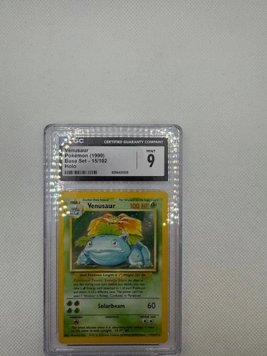 1999 Pokemon Venusaur CGC 9 Mint Holo #15 Base Set Vintage