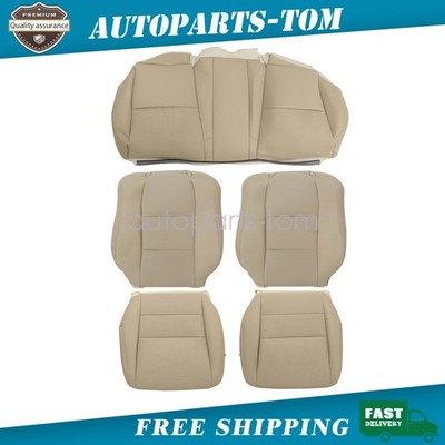 Front Bottom / Back / Rear Bench Leather Seat Cover For 2004-2008 Acura TL Tan C