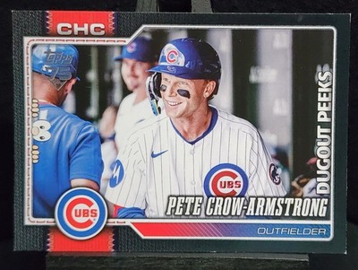Pete Crow-Armstrong [Black Dugout Peeks] #196   2/10   2026 Topps celebration  