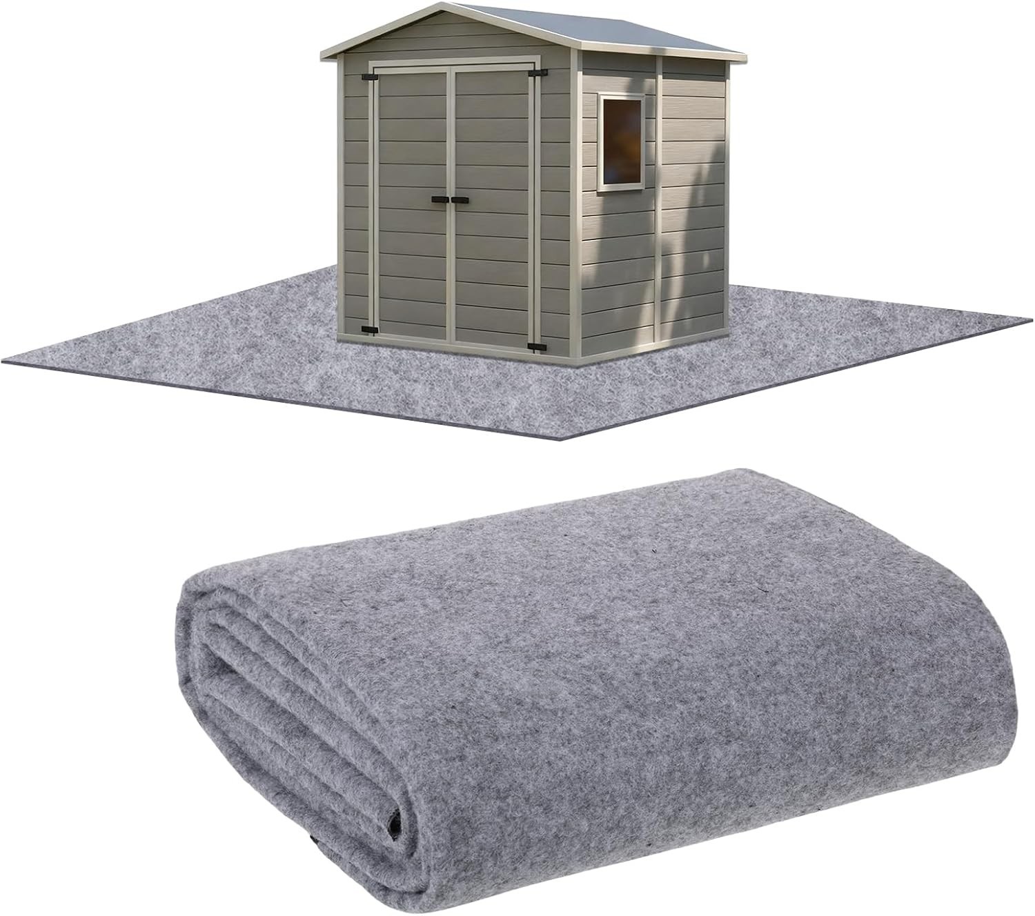 8.2 x 6.6 FT Outdoor Storage Shed Mat Waterproof Storage Shed Flooring Mat