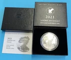 2021 W Type 2 American Silver Eagle Proof Bullion $1 Coin OGP COA