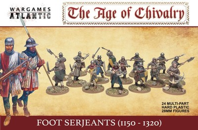Wargames Atlantic, The Age of Chivalry, Foot Serjeants (1100-1320), Maßstab 1:56
