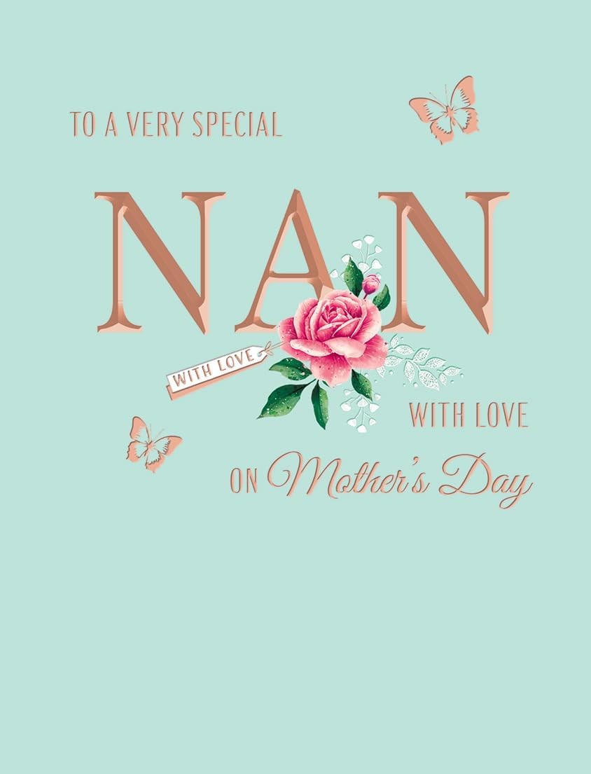 To A Very Special Nan Mother's Day Card 19x13cm