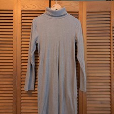 Old Navy Gray Long Sleeve Knit Dress Size L