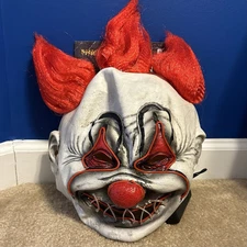 Halloween Mask Light Up LED KRAZY Clown Full Face Mask Costume Halloween