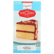 Mélange À Gâteau Bio Vanille 15,87 Oz (Caisse De 6) Par Miss Jones Baking Co